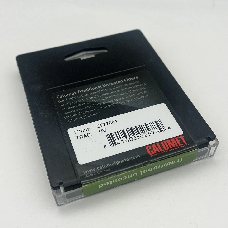 Camera Lens Calumet 77mm Traditional Uncoated UV Glass Filter - Image 2 of 4