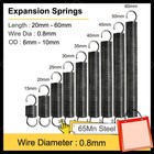 Expansion Springs Wire Diameter 0.8mm Tension Spring Expanding Extending Spring