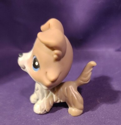 Figurine Littlest Pet Shop LPS Chien Colley N°67 - Hasbro Authentique - Occasion