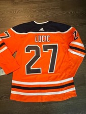 Authentic Adidas Edmonton Oilers HOME Milan Lucic #27 Orange jersey size 54 NWT