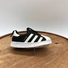 Adidas Classic Superstar 360 I Black White Sneaker Shoes Kids S82711 S32130 5.5K