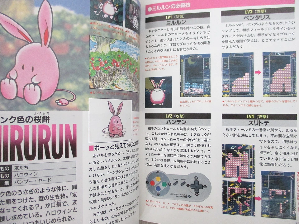 TETRIS BUTOU GAIDEN Official Guide Nintendo SNES Japan Book 1994 SG96 - Image 3 of 4