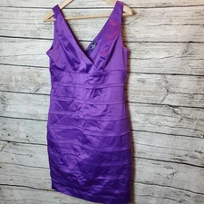 American Living Violet Women's Size 12 Sleeveless Bodycon Sheath Dress