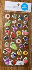 RECOLLECTIONS Fruit Strawberry Grapes Peach Plums Food Plants Scrapbook STICKERS