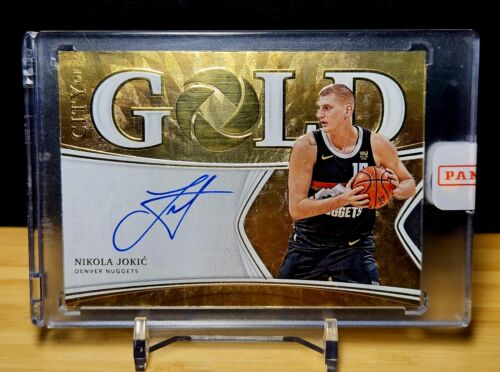 2019-20 Nikola Jokic Opulence City Of Gold On Card Auto /25 Sealed SSP Ebay 1/1 - Picture 4 of 6