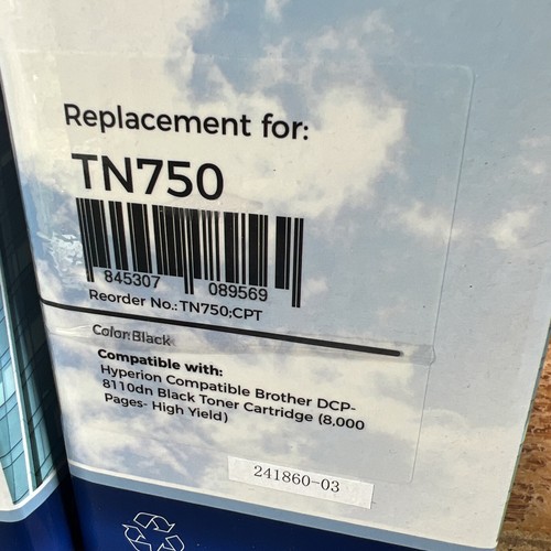 Brother TN750, Qty. 2, for MFC-8910DW, DCP-8110DN HL-5450DN Printers, compatible - Picture 2 of 6