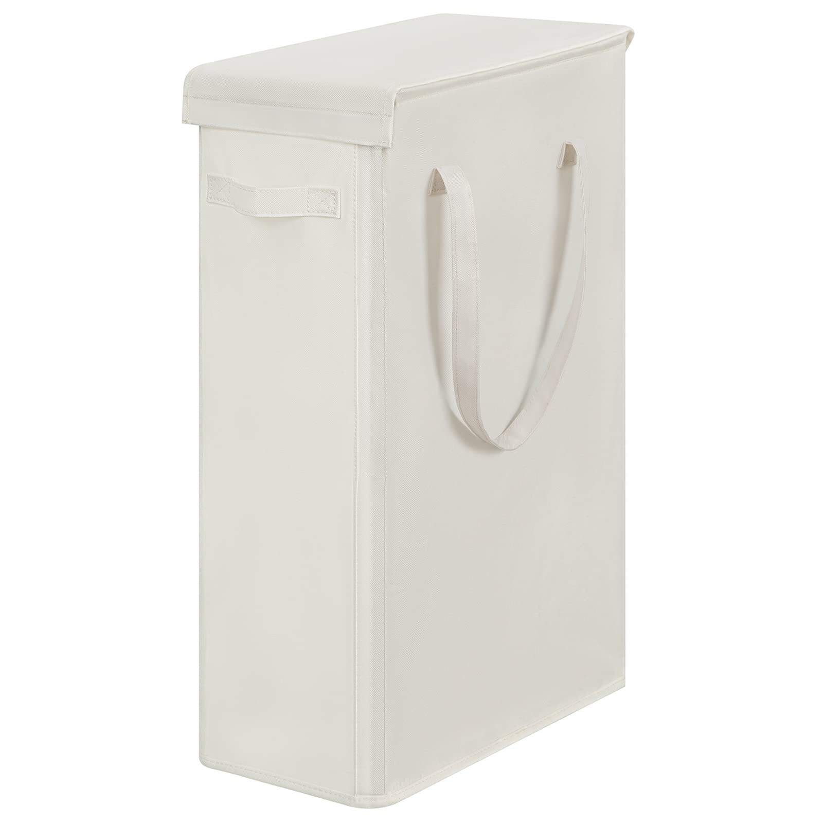 Chrislley 60L Slim Laundry Hamper with Lid Narrow Laundry Basket with Handle ...