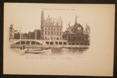 UNIV EXPOSI 1900-EINE ECKE DES QUAI DES NATIONS-BELGIEN-RÜCKEN UNGETEILT UNGESCHRIEBEN