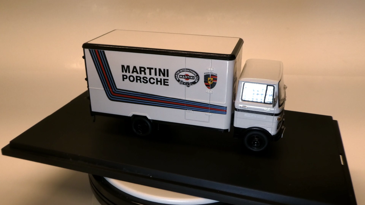 Mercedes LP608 Porsche Martini Racing Support transporter Mercedes LP608 Porsche Martini Racing Support transporter
