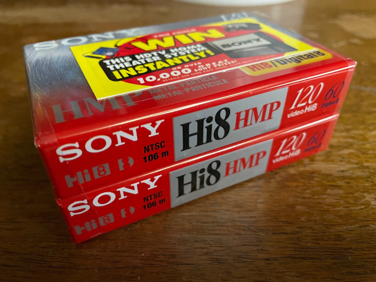 Pack Of 2 Sony P6-120 HMPD1 HI 8 120 High Quality 8mm Videotape