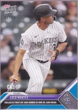 Coco Montes Rockies Call-Up First MLB Hit & Homer 2023 TOPPS NOW #427 Blue 43/49