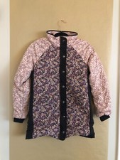 Saltwater Luxe Los Angeles Designer Floral Puffer Jacket Small Long Sleeve