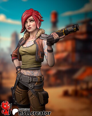 Lilith - Borderlands 3 - Fan Art Figur - 3D Resin Print 154mm / 99mm Bust
