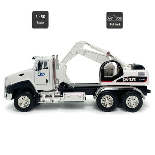 Engineering Alloy Truck Model Car Kid Toy Vehicle Gift/Decoration Pull Back 1/50 - Picture 16 of 17