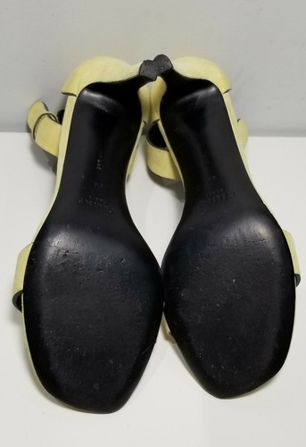 CELINE PARIS runway iconic rare yellow sandals shoes $895 i-38 / us-7.5 - 7 1/2 - Picture 8 of 12