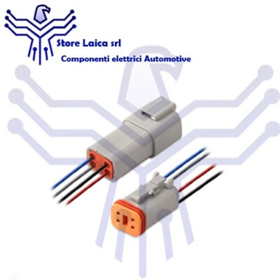 Connettore Deutsch Serie DT - 6 Vie P.m. Nero - MES Connettori - Foto 8