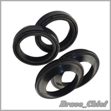 Front Fork Damper Shock Absorber Fork Dust Oil Seal Kit 43x55x11 For Universal