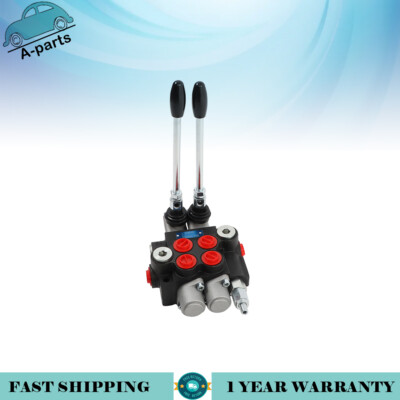 Hydraulic Directional Control Valve Double Acting Cylinder Spool 11GPM 2-Spool