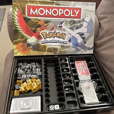 Monopoly Pokémon JOHTO Region Collectors Edition Board Game 63081 Complete