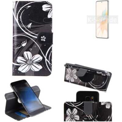 Für ZTE S30 360° Schutz Hülle Wallet Case Design Blumen