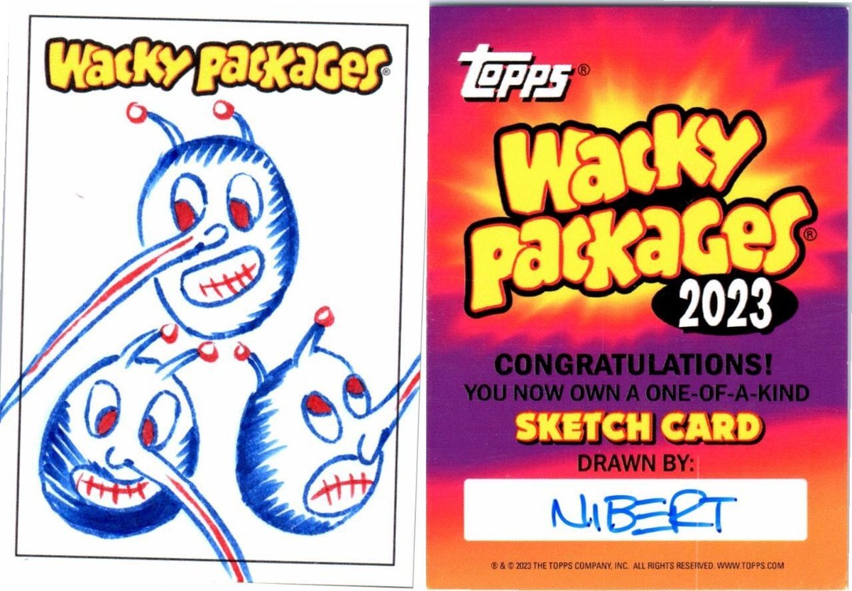 スケッチカード 2023 Wacky Packages ALL NEW SERIES SKETCH CARD CHARACTER by Barry