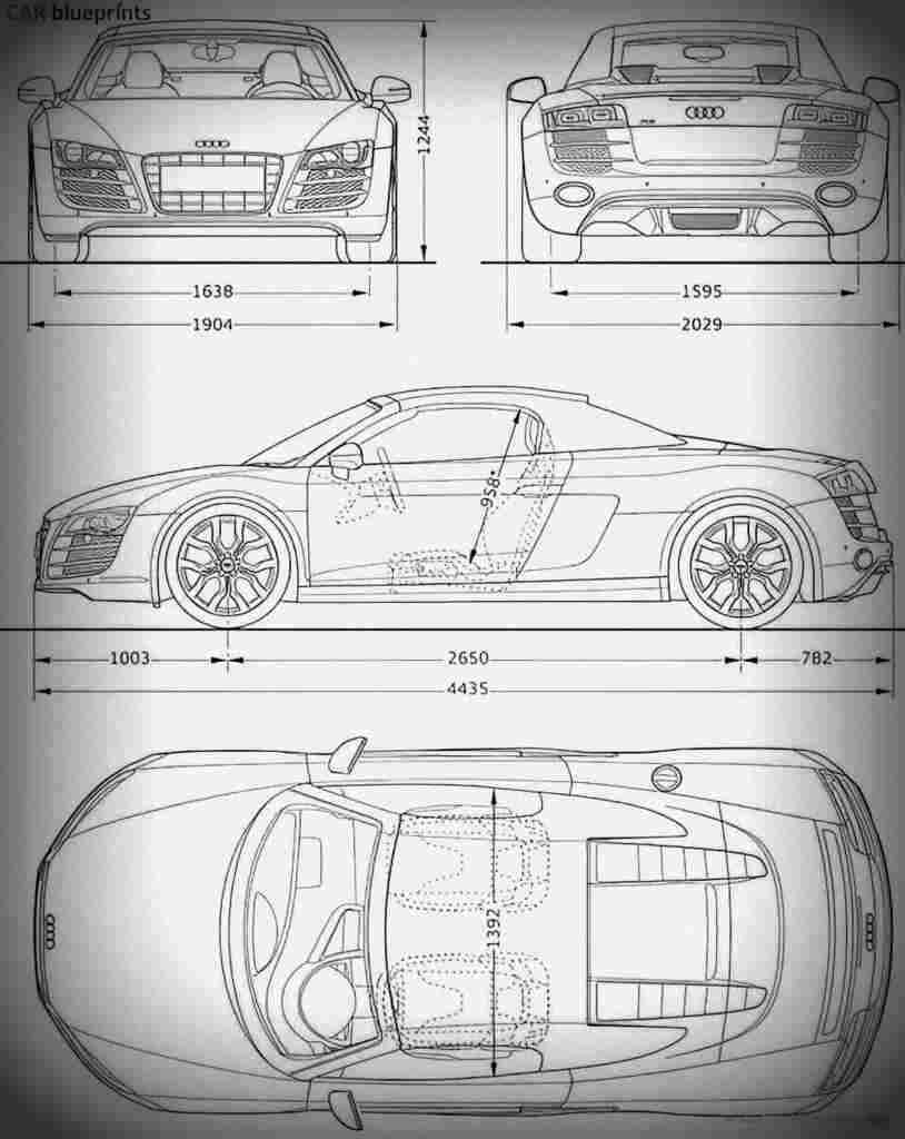 How To Draw An Audi R8 Step By Step