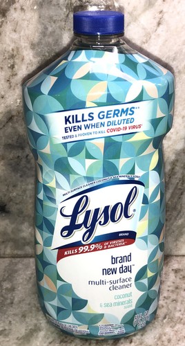 Lysol Brand New Day Multi-Surface Cleaner,Coconut & Sea Minerals Scent 48oz Blt - Picture 7 of 12