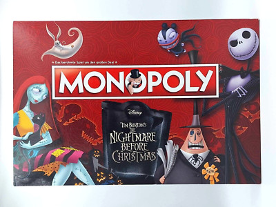 Monopoly: Nightmare Before Christmas - Hasbro 2018 - Disney - schöner Zustand