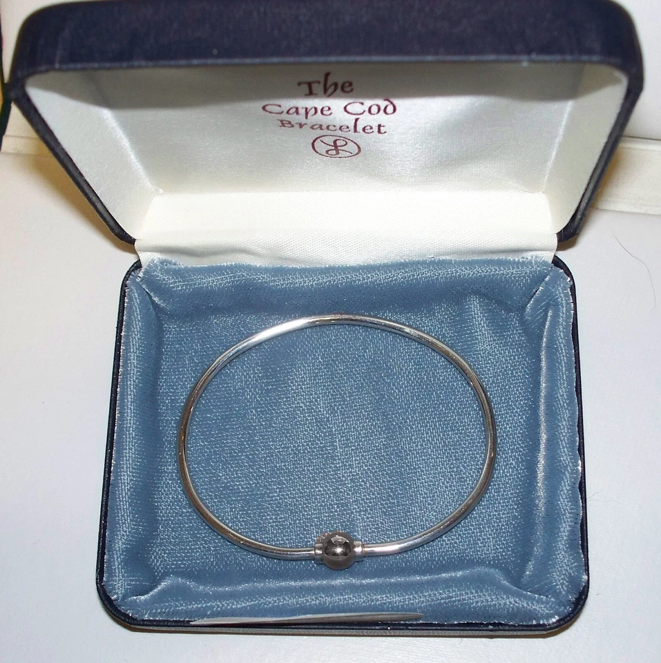 Nuevo brazalete Cape Cod, plata de ley 925, bola de tornillo en caja, LeStage Foto 3 de 4