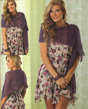 CHAIN-LINK SHAWL WRAP WOMEN'S CROCHET PATTERN INSTRUCTIONS