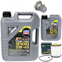 MotoröL Set 5W-40 6 Liter + ÖLfilter SH 4032 L + Schraube FüR BMW 4 Cabriolet X4