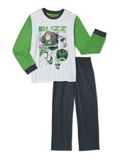 NEW DISNEY PIXAR BUZZ LIGHTYEAR BOYS FLANNEL 2-PIECE PAJAMAS SET U Pick