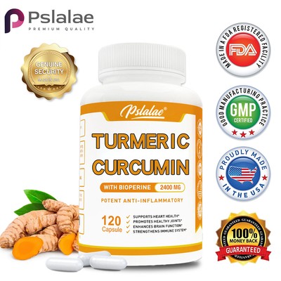 Turmeric Curcumin 2400mg - Antioxidant, Anti-inflammatory, Cardiovascular Health