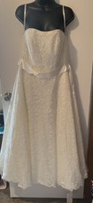David bridals Strapless wedding dress Size 16w