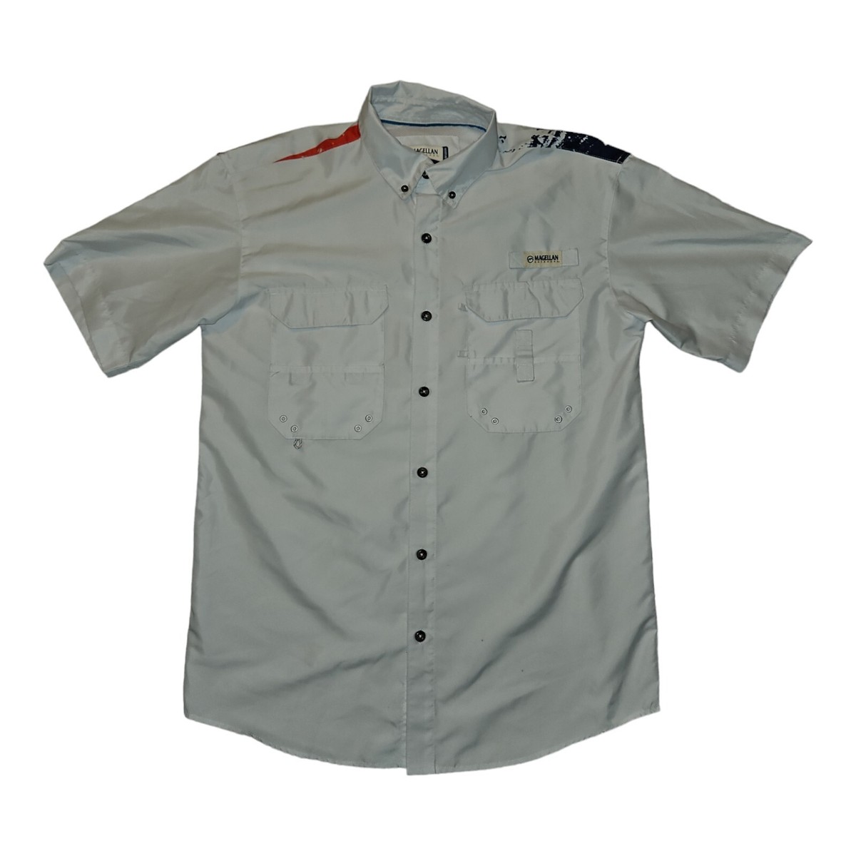 Button Down Black Magellan Fishing Shirt Magellan Outdoors Shirt