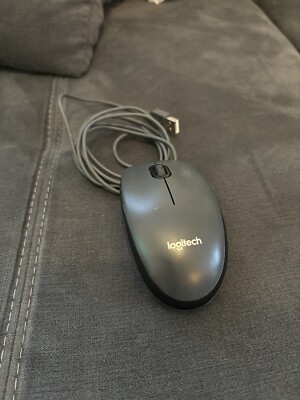 Logitech USB Wired Optical Mouse - High Precision & Comfortable Design - Black