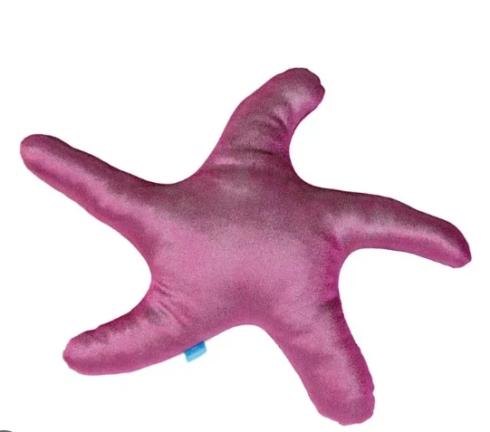 PAQUETE de almohadas decorativas para niños The Little Mermaid rosa y púrpura estrellas de mar Foto 4 de 4