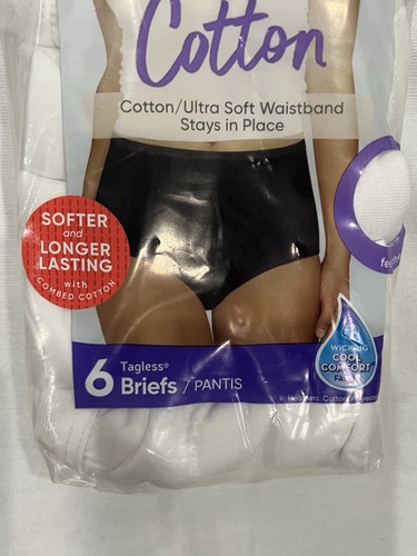 NEW Hanes Ultimate Women's Breathable Briefs Underwear 6-Pack HANES PANTY SIZE 8 - Picture 5 of 7