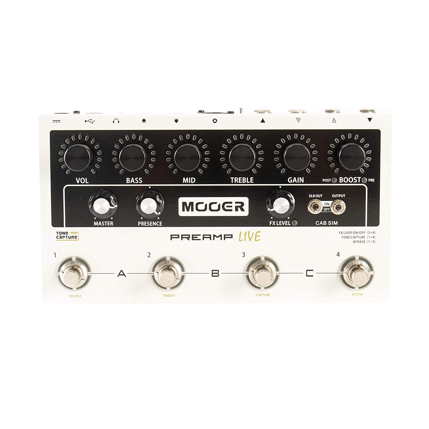 Mooer Preamp Live Electric Multi Pre Amp Pedal PREAMPLIVE
