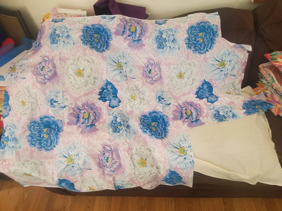 PHILIP JACOBS ПАРЧИ ПИОН на розовый PJ62 в горячий хлопок ROWAN ткани 40» + x 43» - Изображение 2 из 2