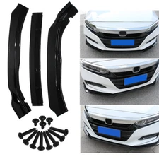 For 2018-2019 Honda Accord Sedan Glossy Black Front Bumper Lip Body Kit Spoiler