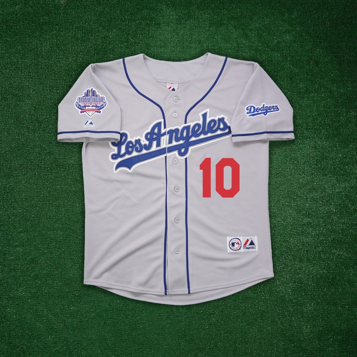 Hideo Nomo 2002 Los Angeles Dodgers 40th Anniv. Men's Grey Road