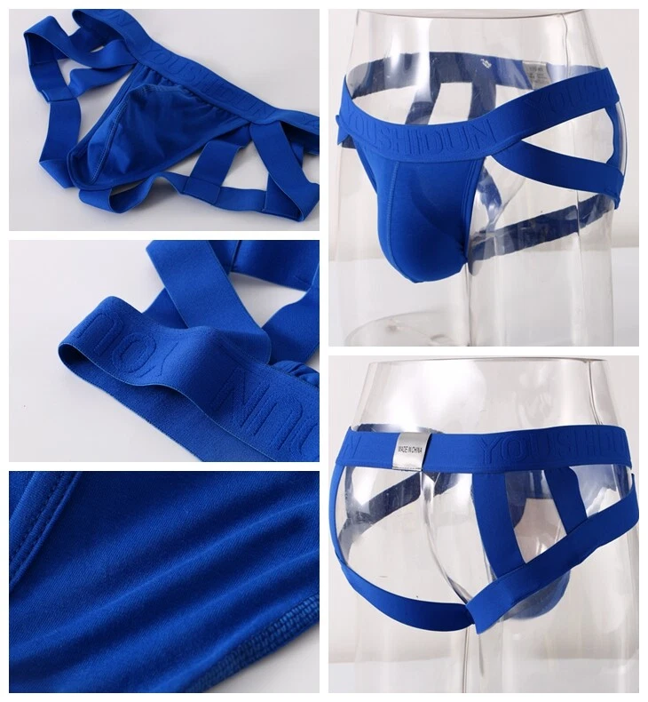 Paquete de 1,3 calzoncillos de tirantes de algodón para hombre sin espalda con correa deportiva Foto 2 de 4