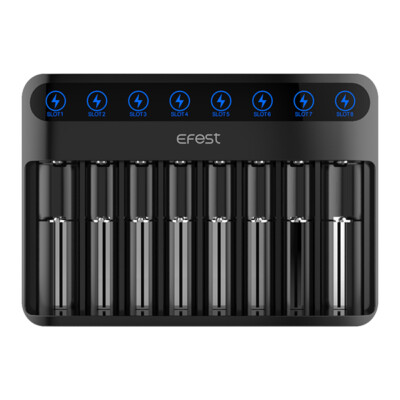 Efest - LUSH Q8 LED Intelligent Indicator Charger - Ladegerät für Li-Ion Akkus