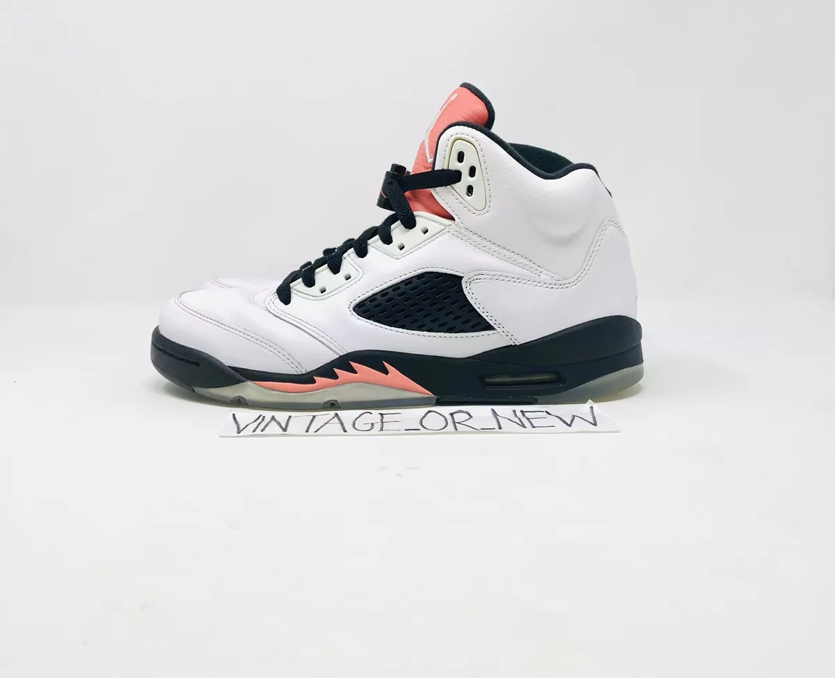 Girls Nike Air Jordan V 5 Sunblush Retro 2017 GG GS 440892 115 sz