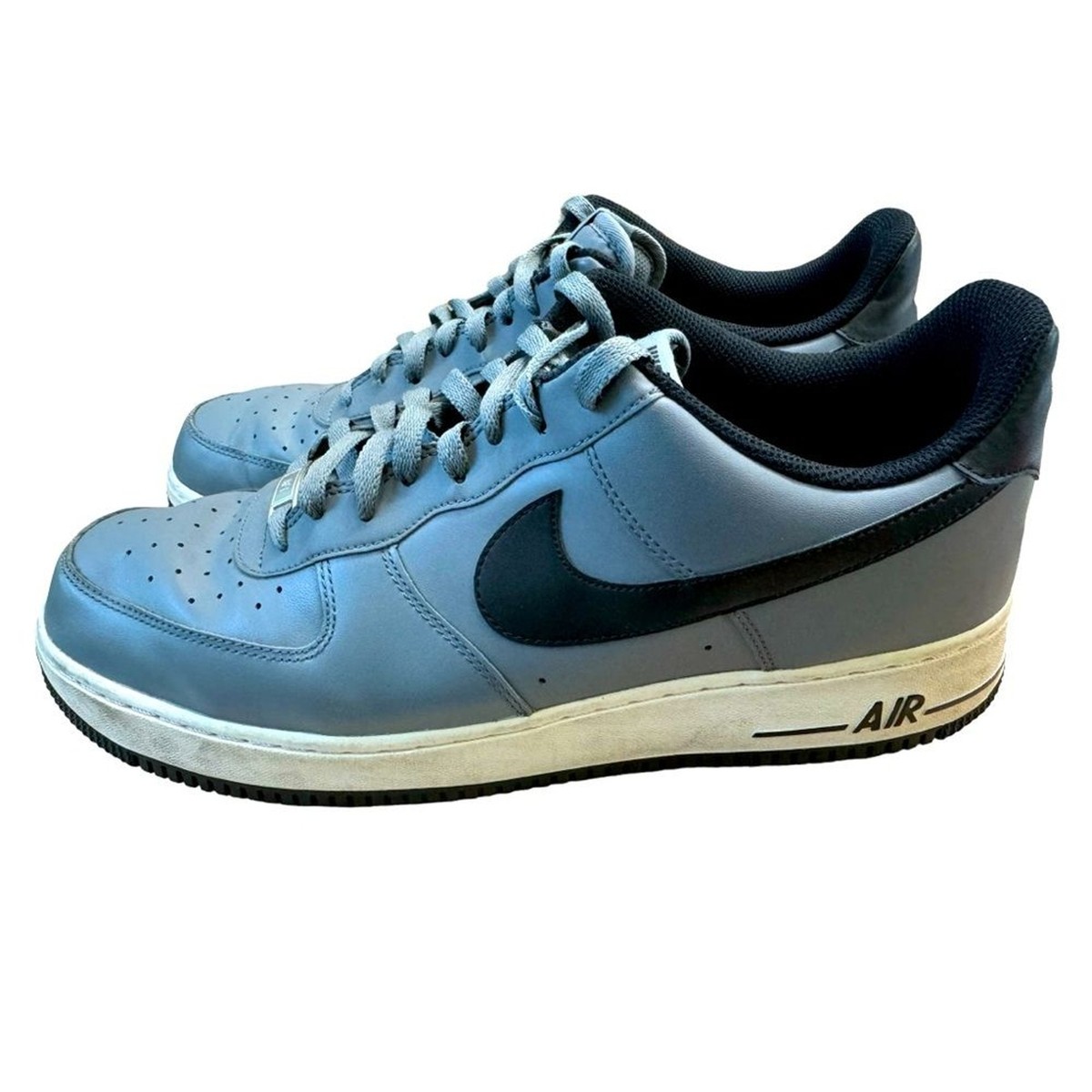 NIKE Air Force I Low Gray Black Men’s 13 High End Basketball Shoes MINTY  2017