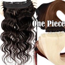 8A One Piece Clip in Russian 100 Remy Human Hair Extension 12 14 16 18 20" Best