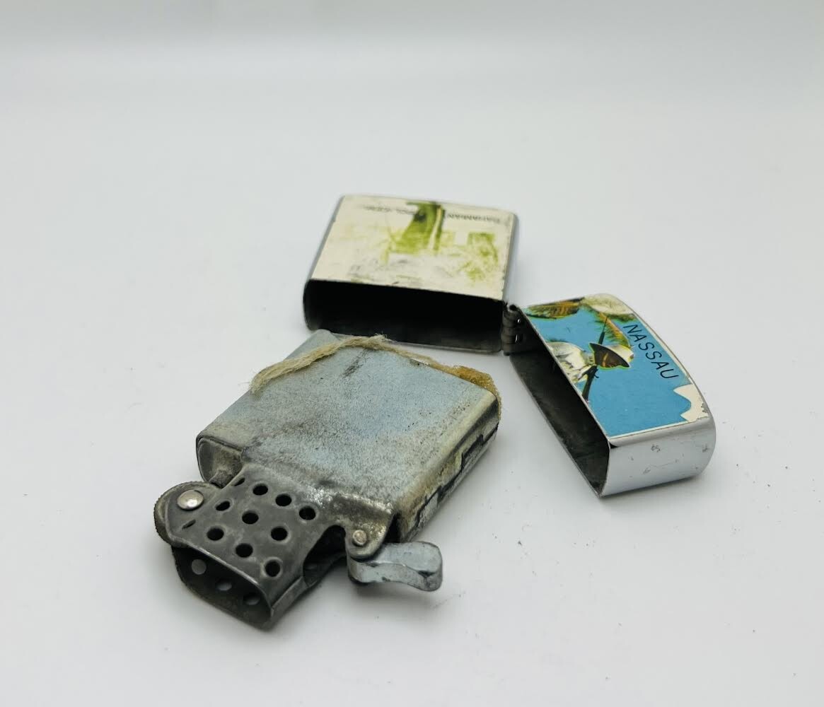 Vintage Penguin Nassau Bahamian Police Lighter # 111957 - Japan