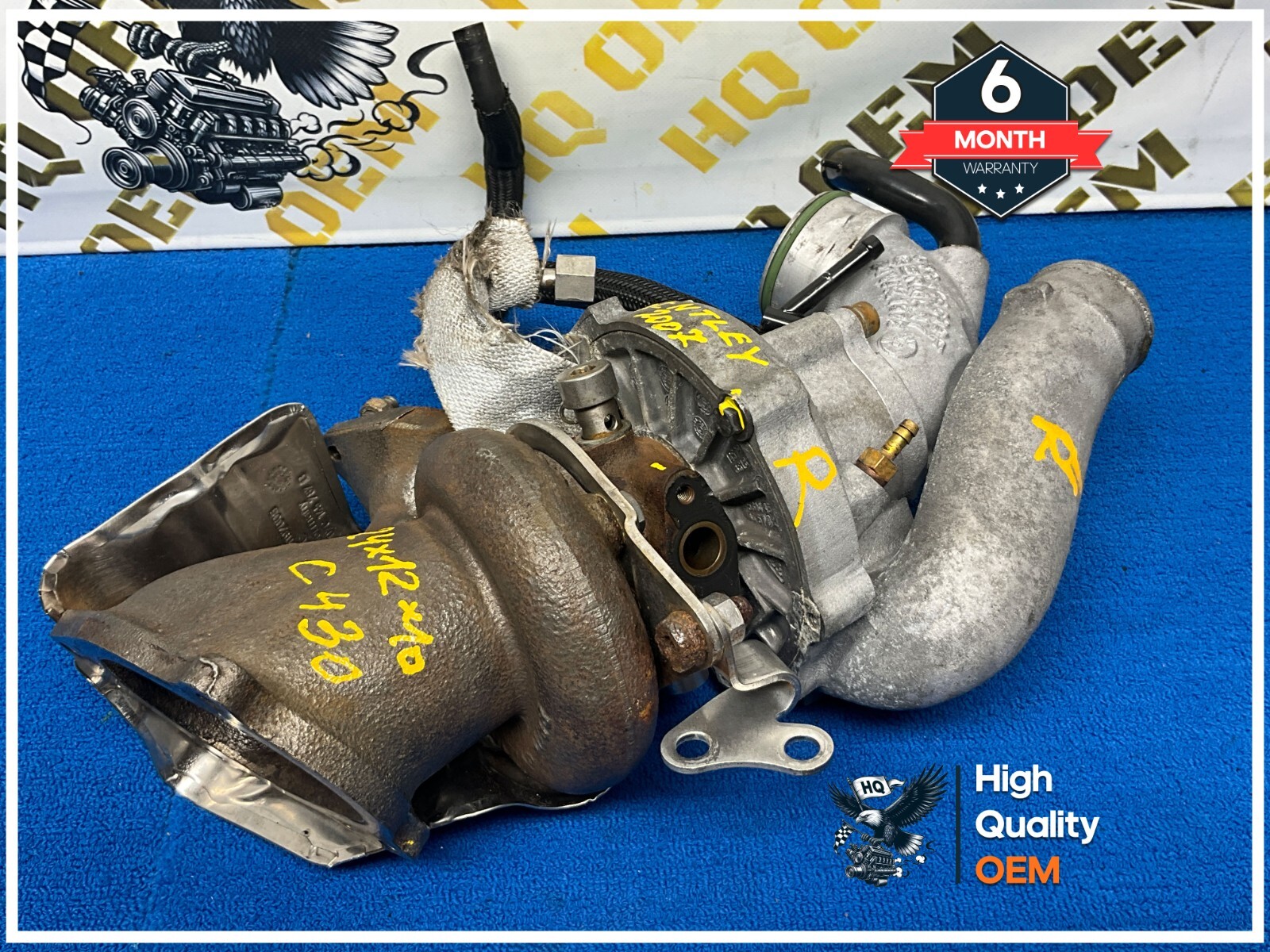 2007 BENTLET CONTINENTAL GTC RIGHT SIDE TURBOCHARGER TURBO OEM
