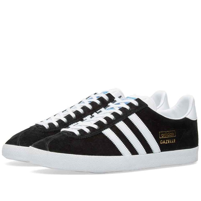 black adidas gazelle leather